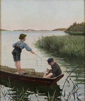 AXEL SJÖBERG, Olja på duk, signerad och daterad -89.
