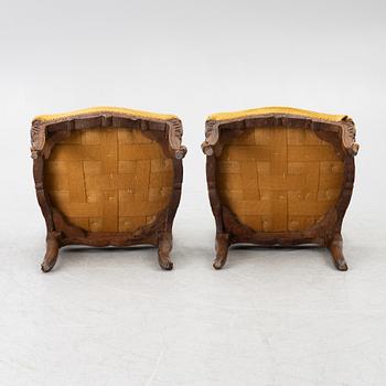 A pair of chairs, Louis XV, France, 18th century.