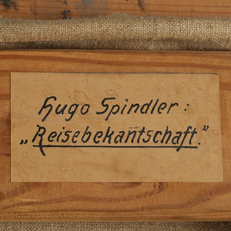 HUGO SPINDLER, olja på duk, signerad.