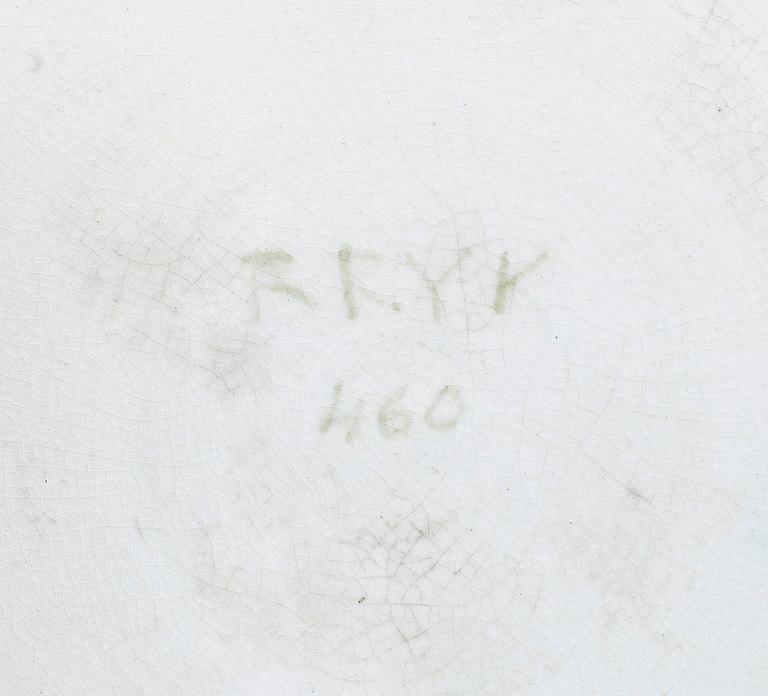 RUT BRYK, tallrikar, 2 st, keramik, signerad.