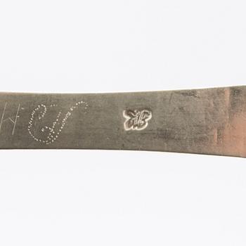 Spoons, 6 pieces, silver, 18th-19th century.