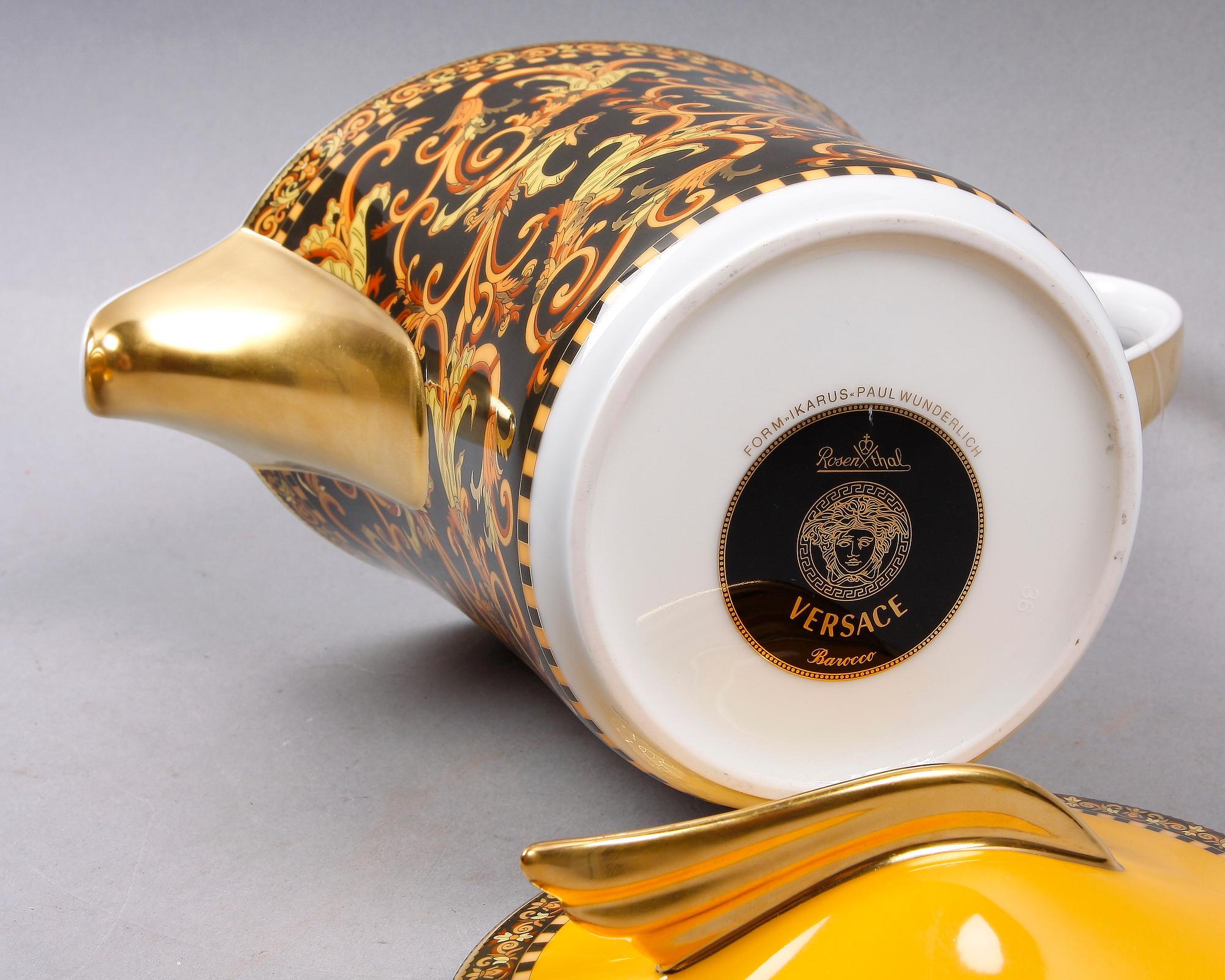 TEKANNA, porslin, "Ikarus", "Barocco", Paul Wunderlich, Versace Rosenthal.