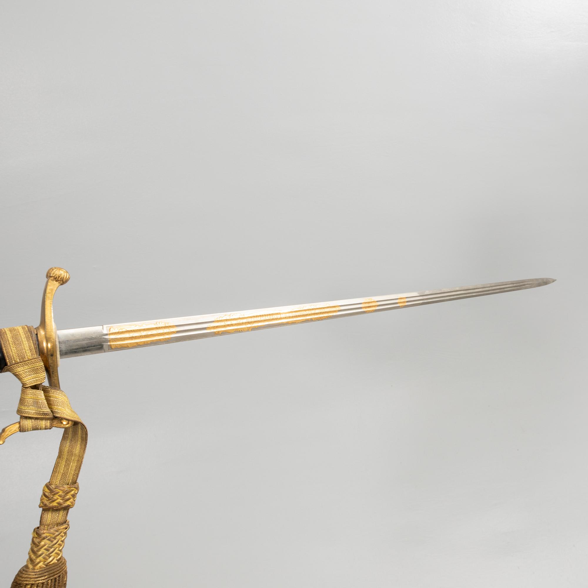Sabre, m/1899 for a county sheriff, Södermanland, early 20th century.
