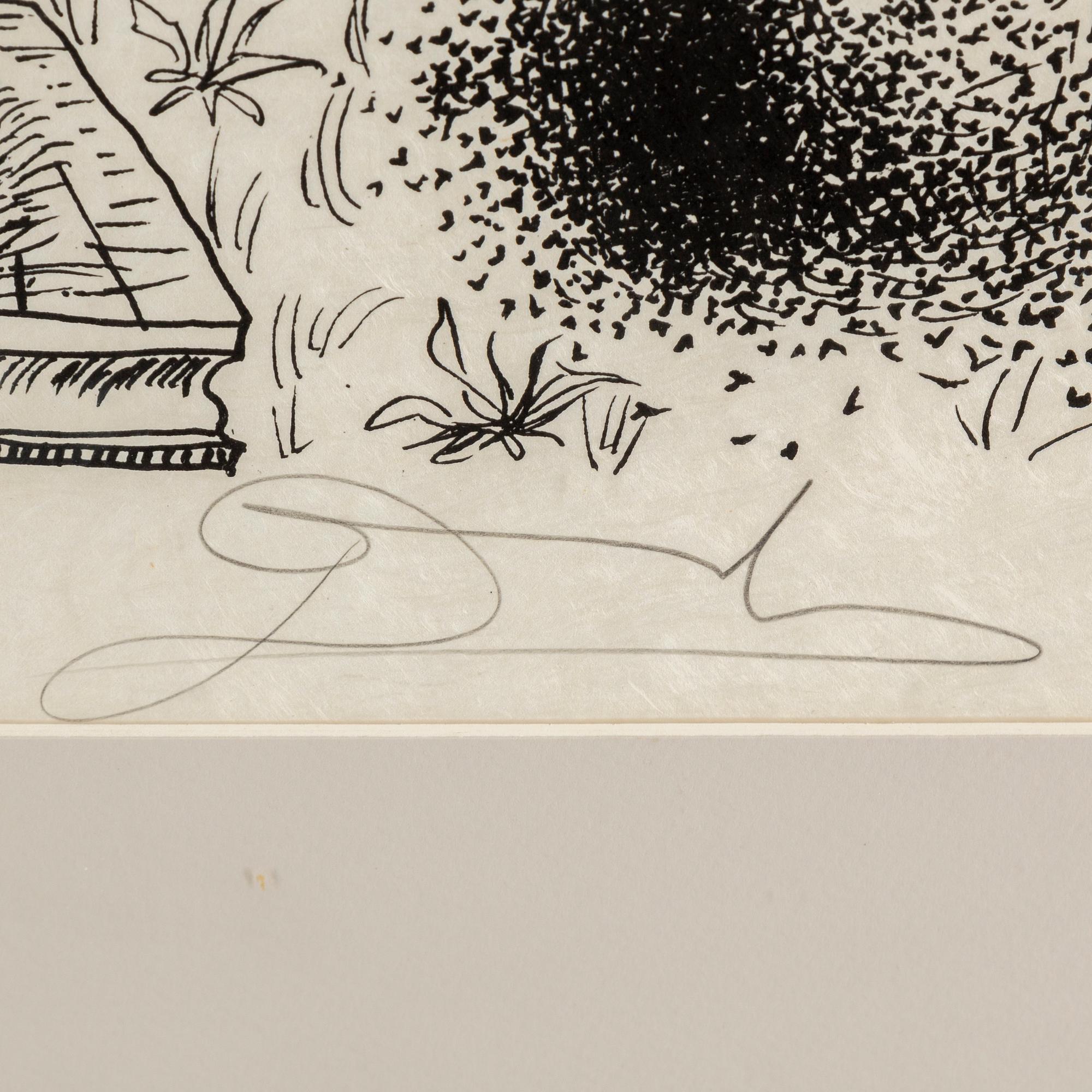 SALVADOR DALI, lithograph, 1973, signed and numbered XL/L.