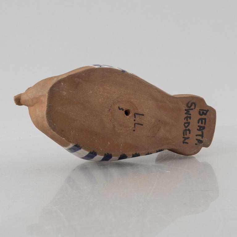 Lisa Larson, figurin, stengods, "Beata" ur serien "ABC-flickor", Gustavsberg.