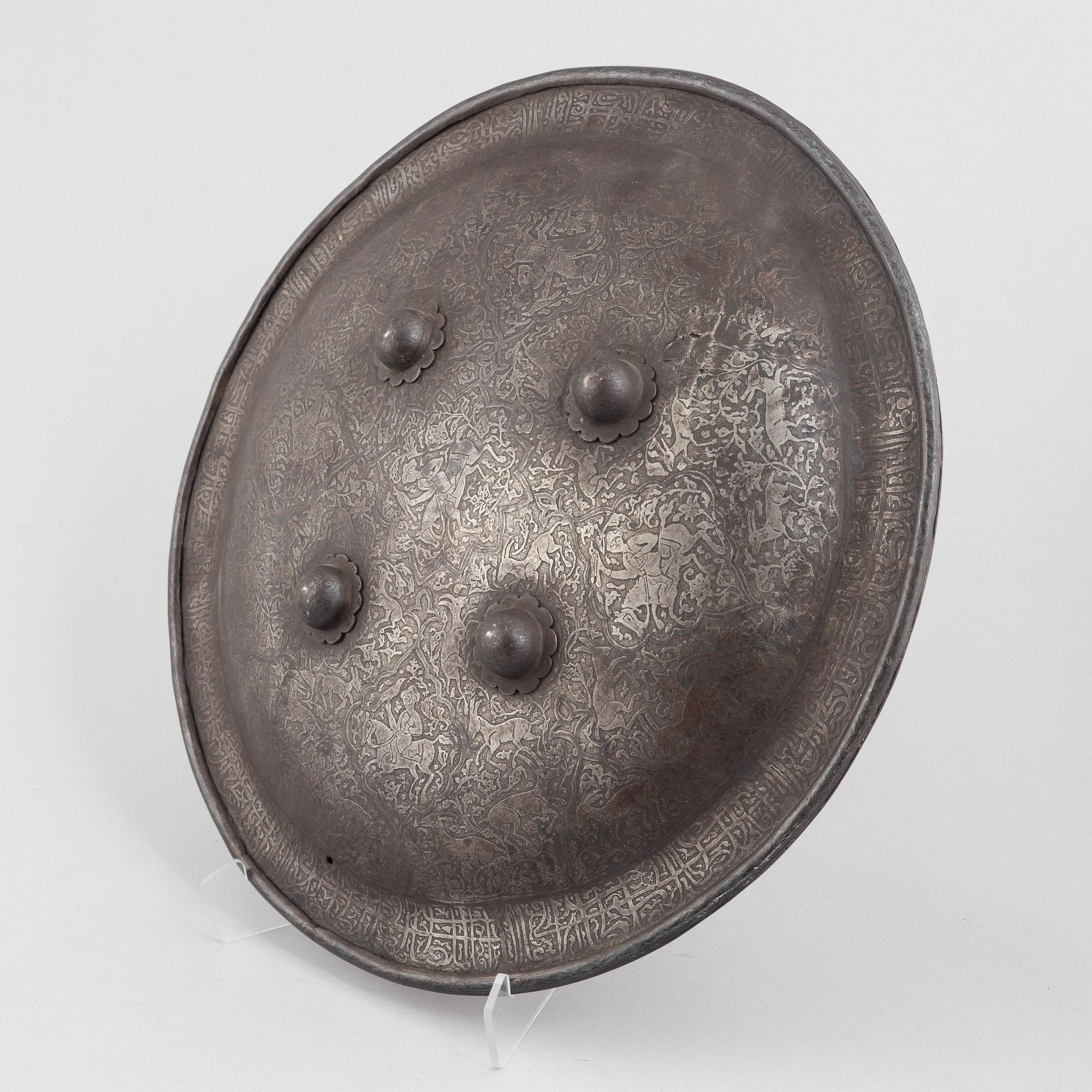 Shield, dahl, Indo-Persian, late 19th century.