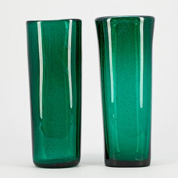 VASER, 2 st, glas, Hadeland, Norge, 1960/70-tal.