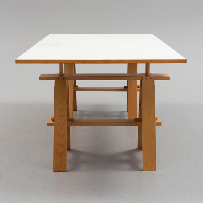 "Leonardo" table designed by Achille Castiglioni for Zanotta, 20th century.