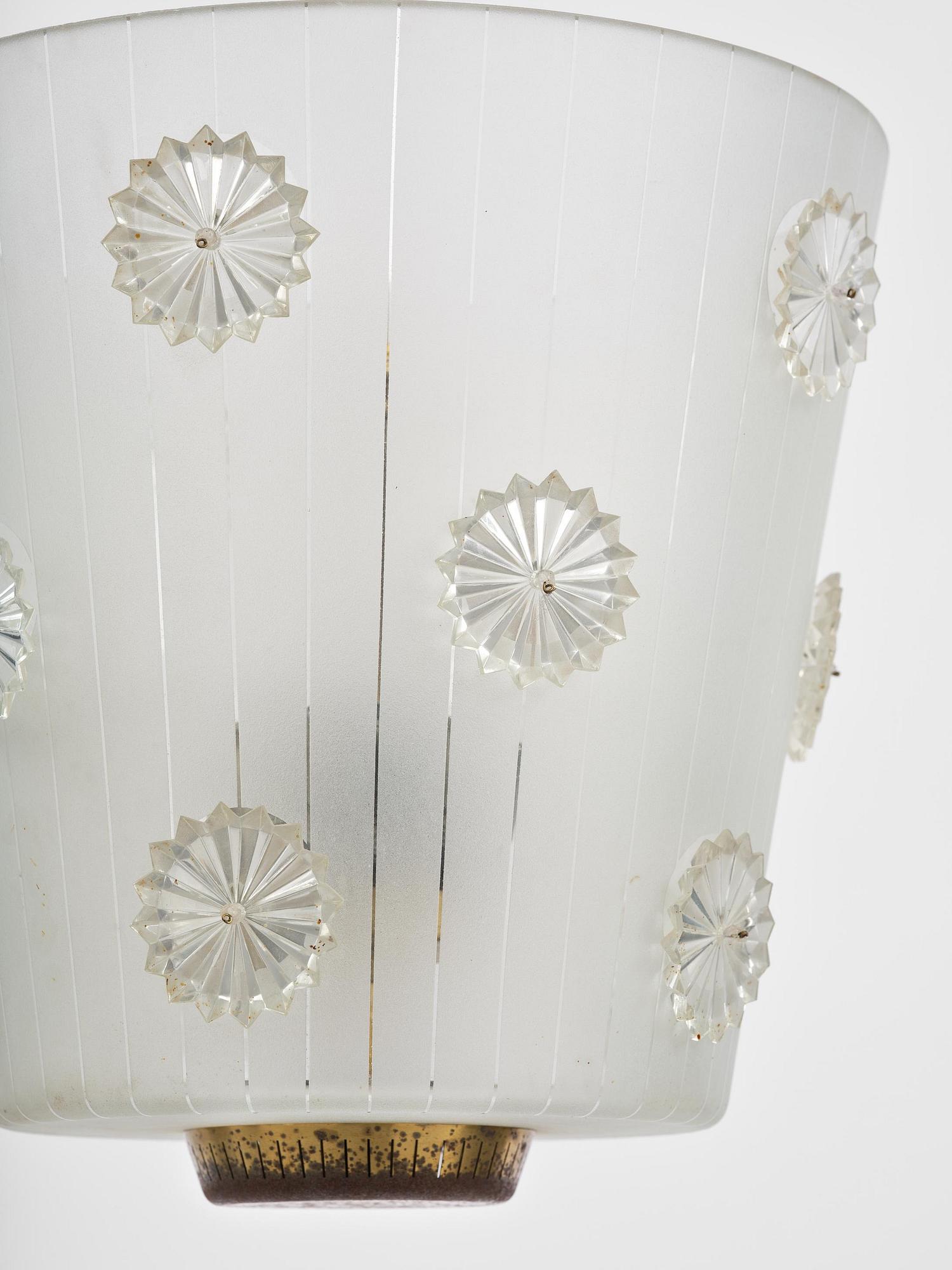 Harald Notini, a ceiling lamp model "11511", Arvid Böhlmarks Lampfabrik, Stockholm, 1940s.