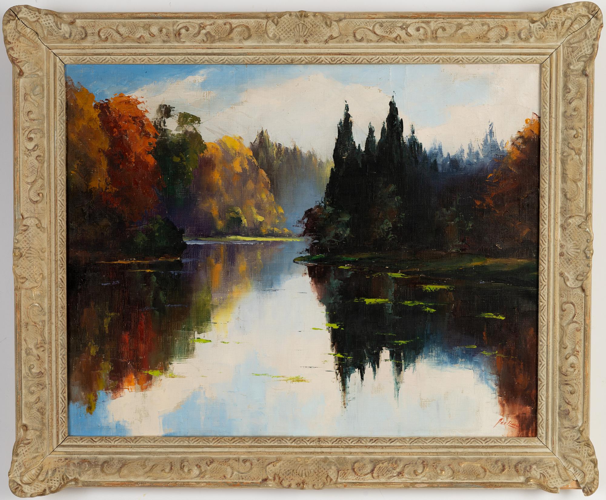 Axel Lind, oil on canvas, signed Axel Lind.