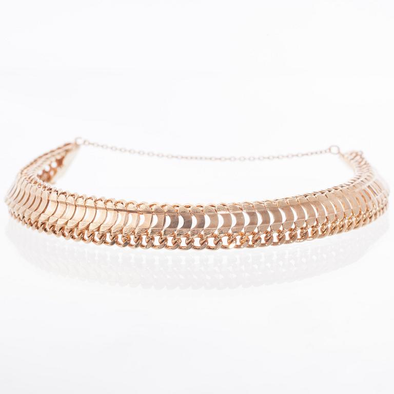ARMBAND, 18K guld. Vikt ca 36,5 g.