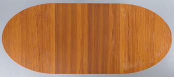 Finn Juhl, a teak dining table, Niels Vodder, Denmark, 1960s.