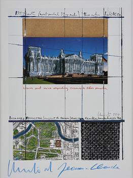 Christo & Jeanne-Claude, ”Wrapped Reichstag-project for Berlin".