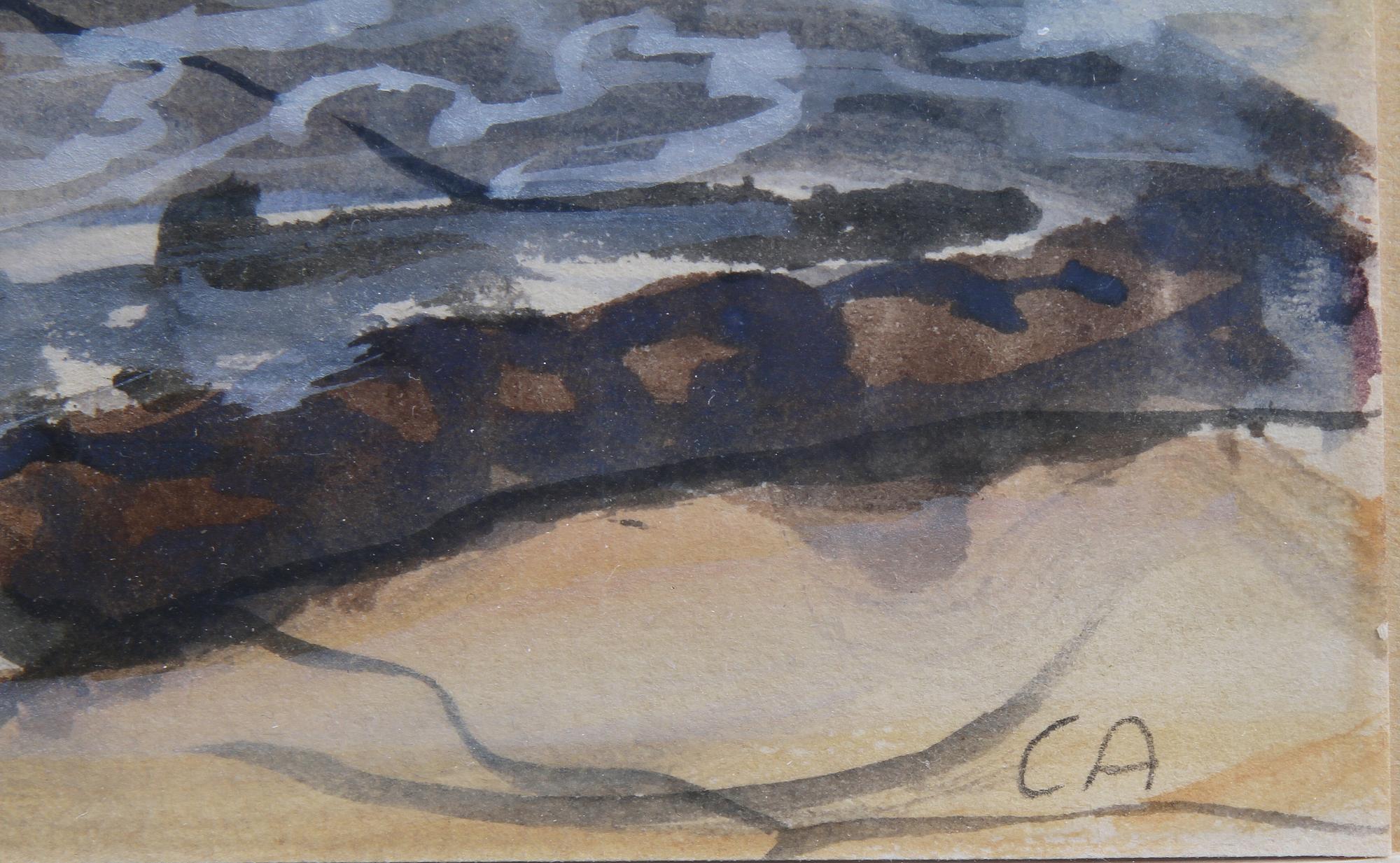 CUNO AMIET, akvarell, monogramsign CA.