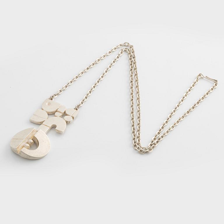 Jorma Laine, collier, silver, Finland.