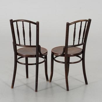A PAIR OF BENTWOOD CHAIRS, MADE IN ROMANIA.