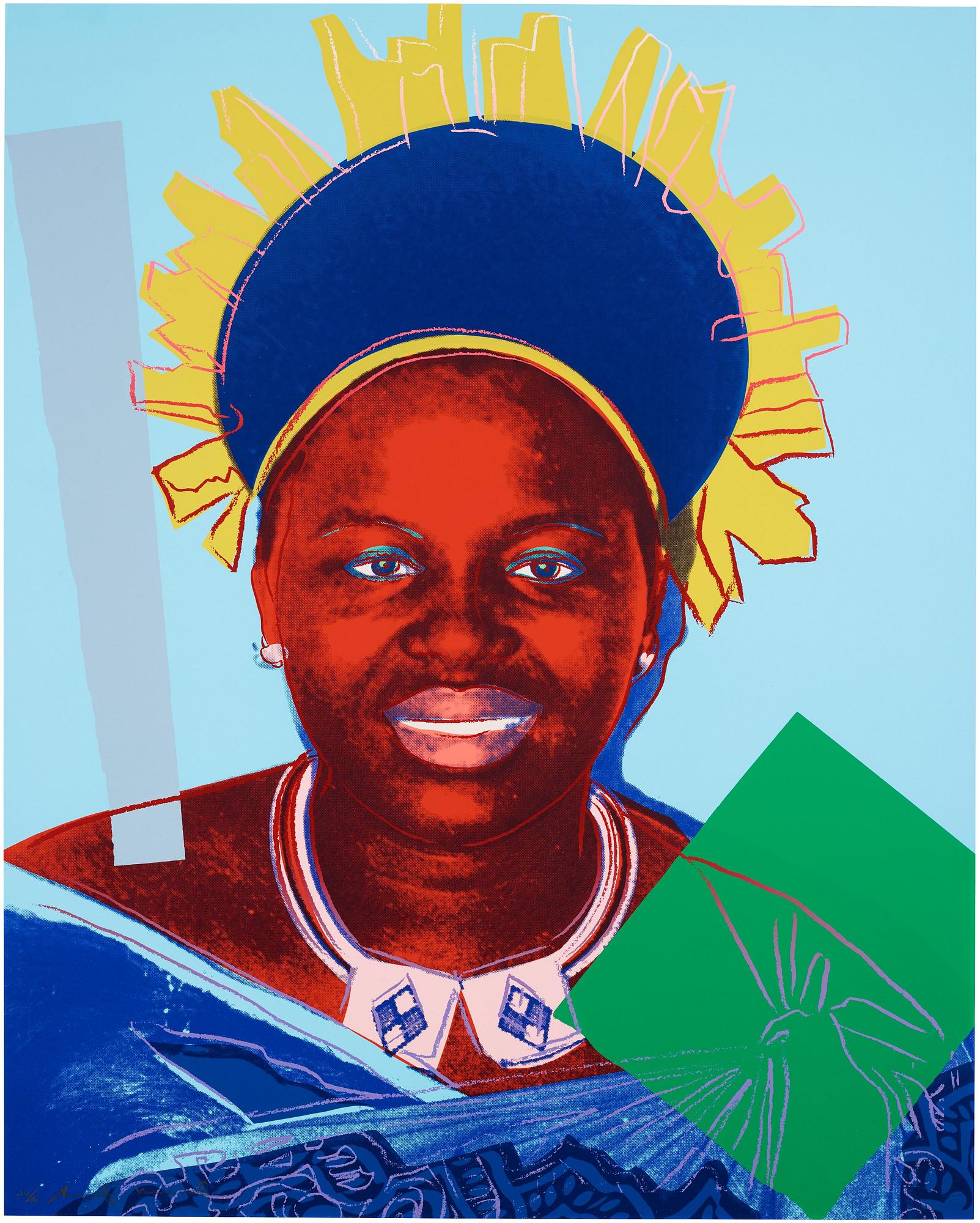 Andy Warhol, "Queen Ntombi Twala of Swaziland" ur "Reigning Queens".