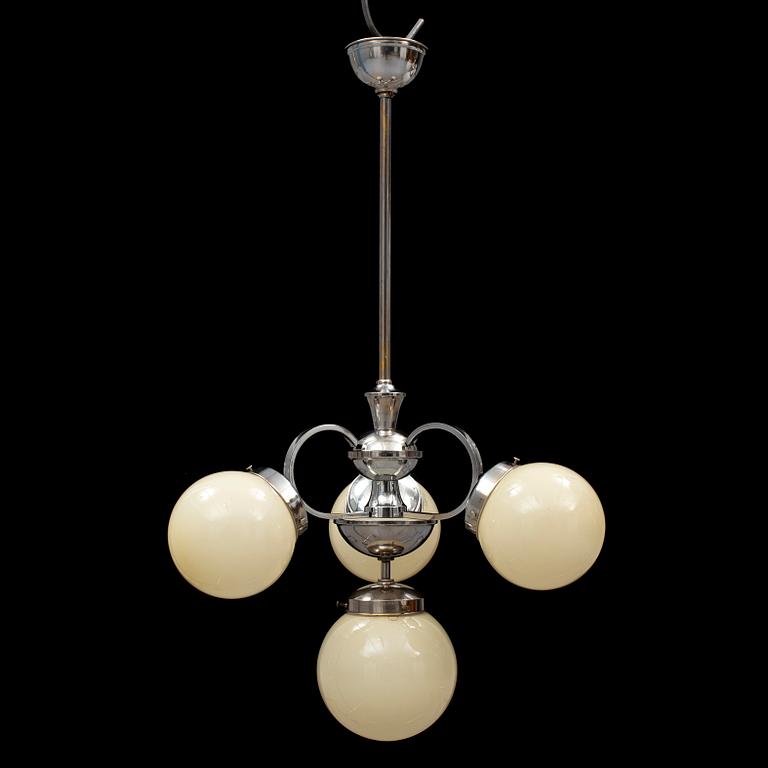 An Art Deco ceiling light 1930's.