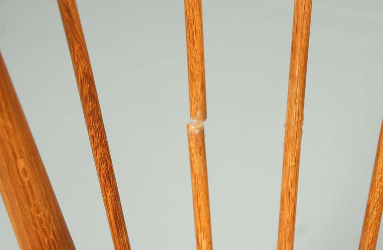 STOLAR, 5 st. "Solfjädern" design Sonna Rosén, Nässjö Stolfabrik. Formgiven 1948.