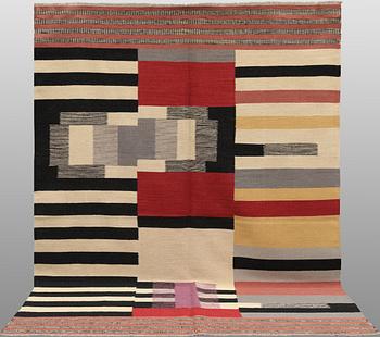 A rug, Kilim, modern design, approx. 245 x 175 cm.