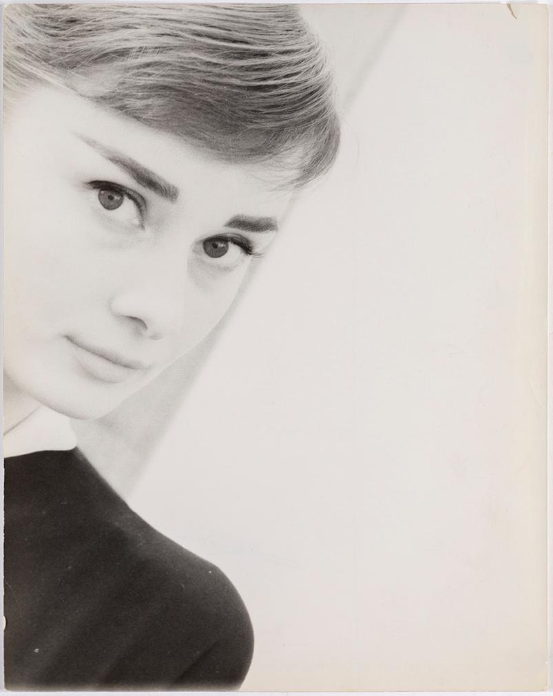 PER-OLOW ANDERSON, a photograph depicting Audrey Hepburn, signed with stamp and dated 1955.