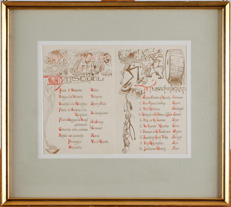 ALBERT ENGSTRÖM, grafiska blad, 7 st, 1895-1901.