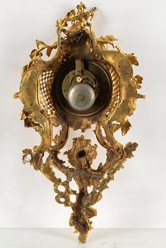A Raingo Frères Louis XV-style wall clock, 19th C.