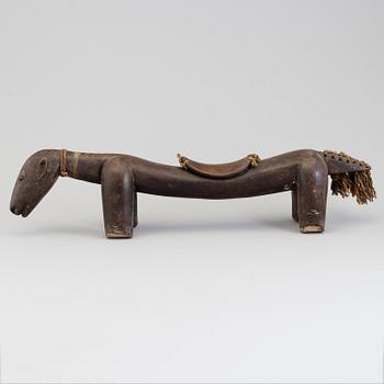 A WOODEN STOOL PILLOW HEAD REST, central-africa, early 20th century.