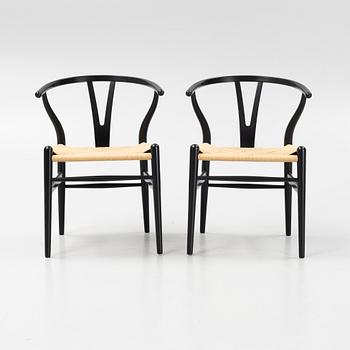 Hans J Wegner, stolar, 8 st, modell CH24 "Y-stolen", Carl Hansen, Danmark.