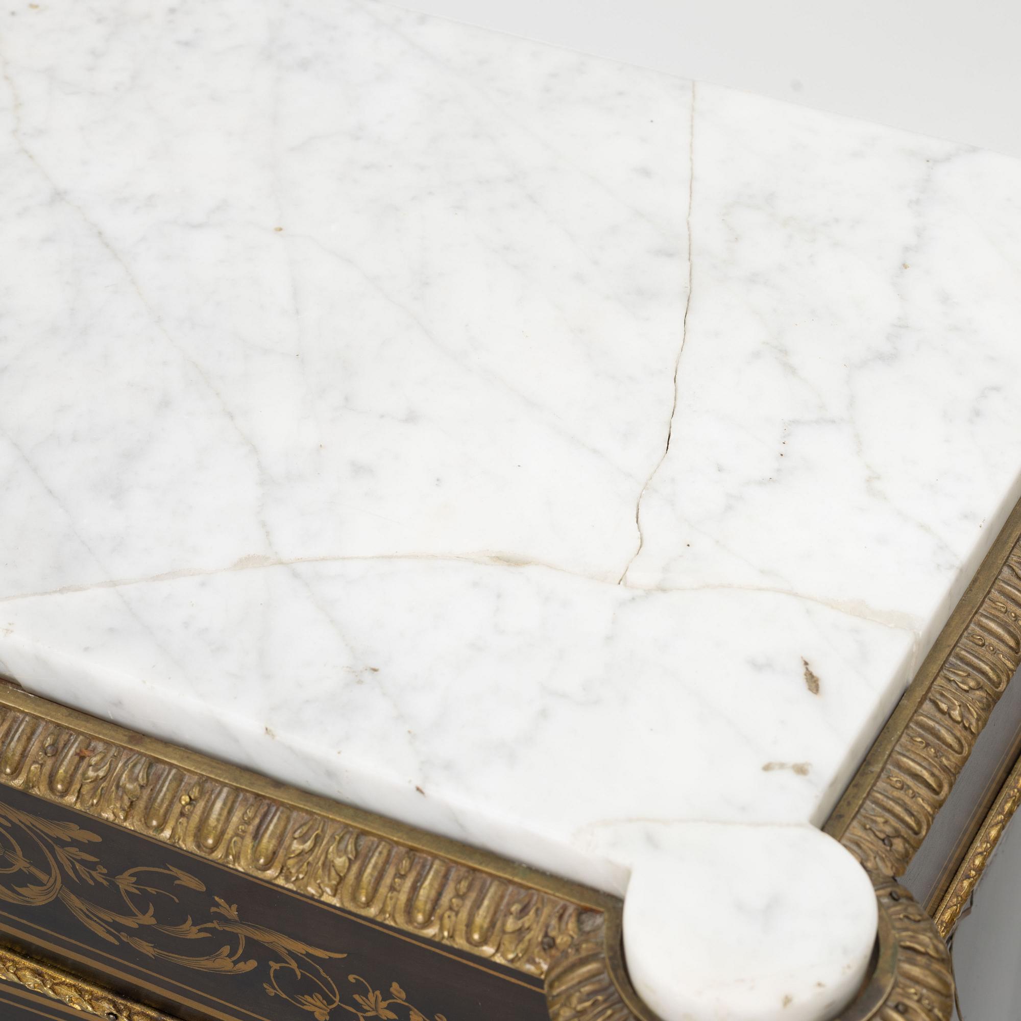 A Louis XVI style cabinet, France, late 19th Century.