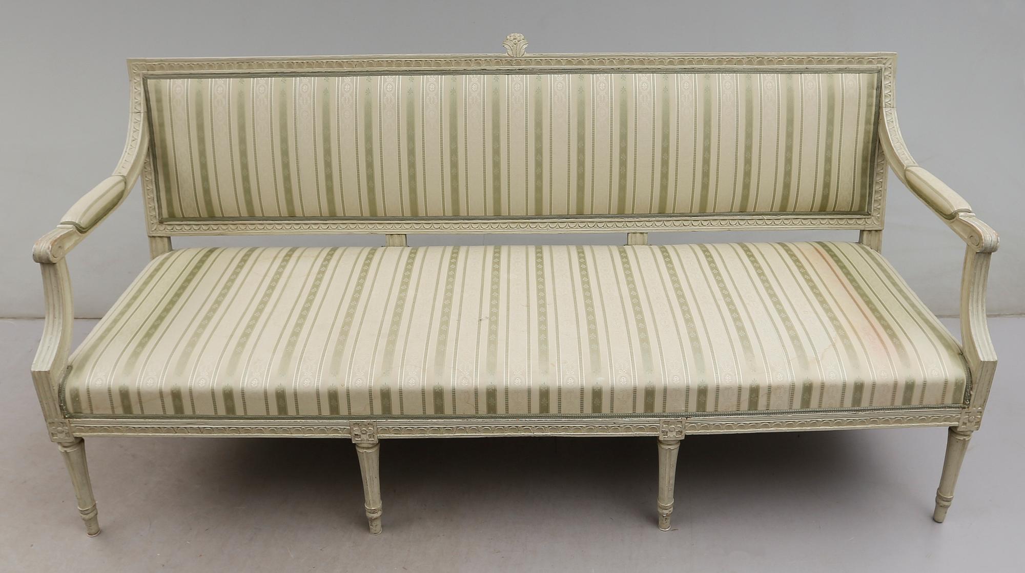 SOFFA, gustaviansk, sent 1700-tal.