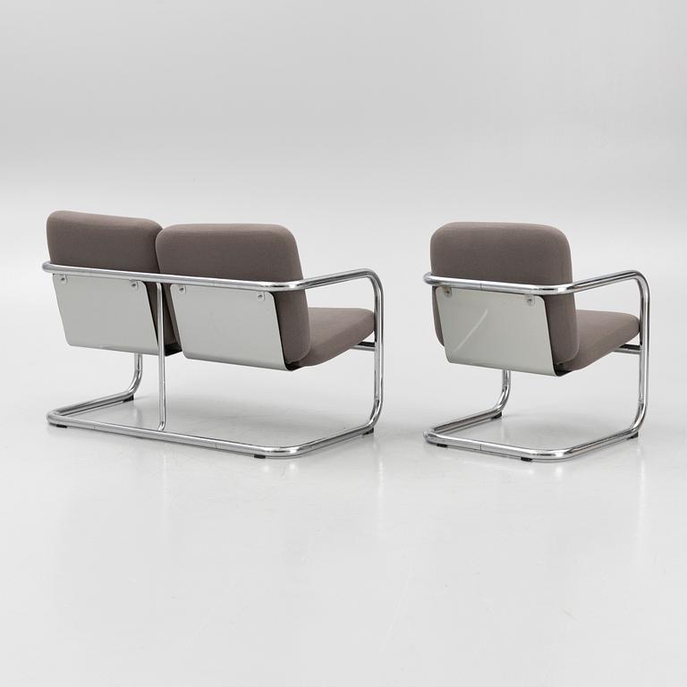 Börge Lindau & Bo Lindekrantz, an 'S70' sofa and armchair, Lammhults.