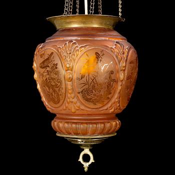 MÅNSKENSAMPEL, sekelskiftet 1900. Höjd 75 cm.