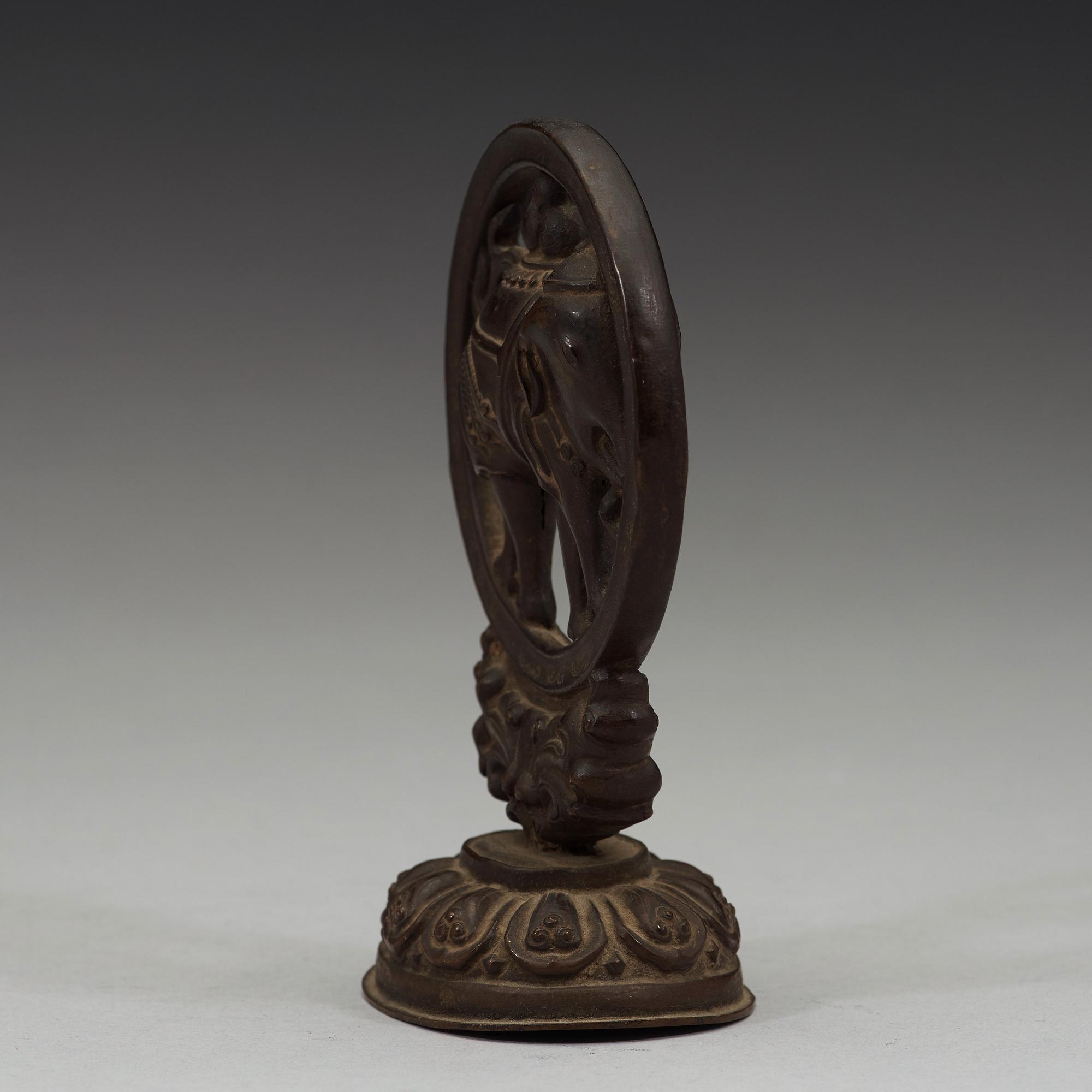 ALTARPIECE, bronze, Tibet, 17th/18th Century.