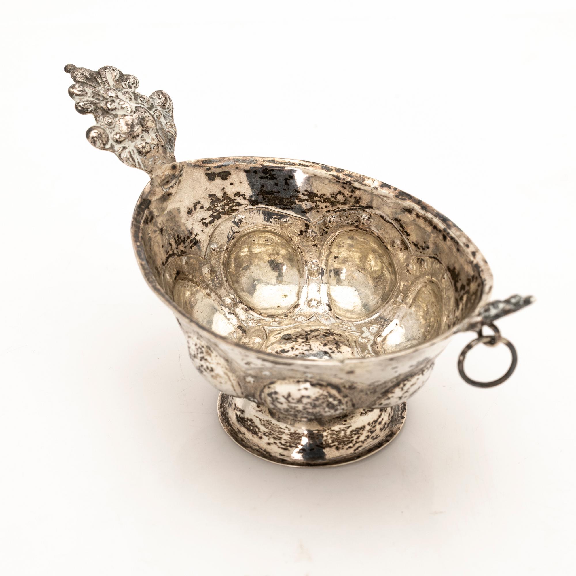 Ladle, silver, Sweden, 17th/18th century.