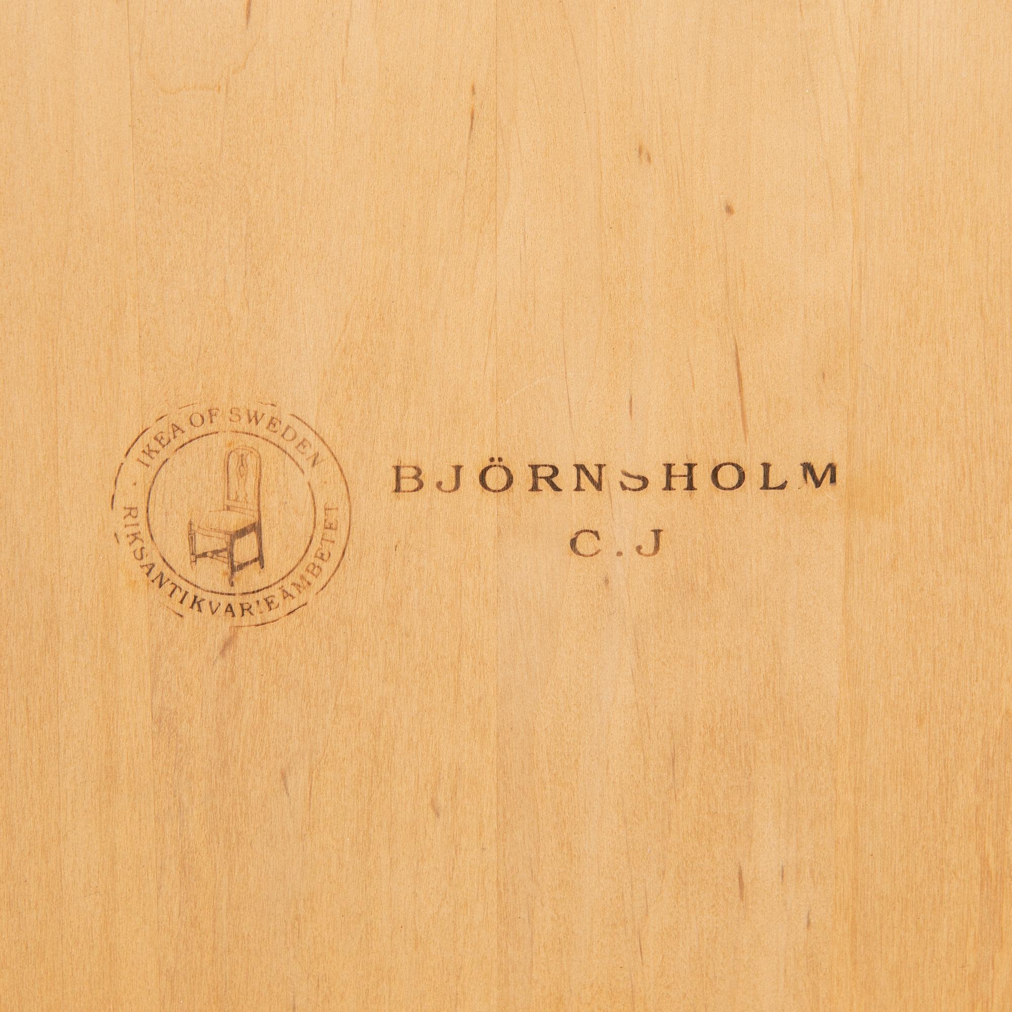 Folding table, "Björnsholm", from IKEA's 18th-century series, 1990s.