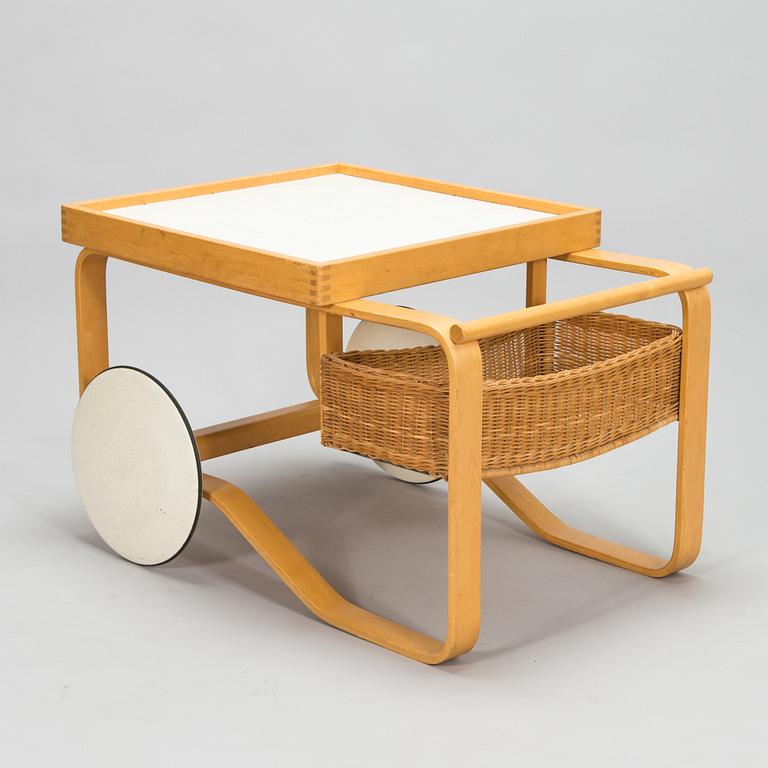 Alvar Aalto, a 1970's '900' tea trolley for Artek.