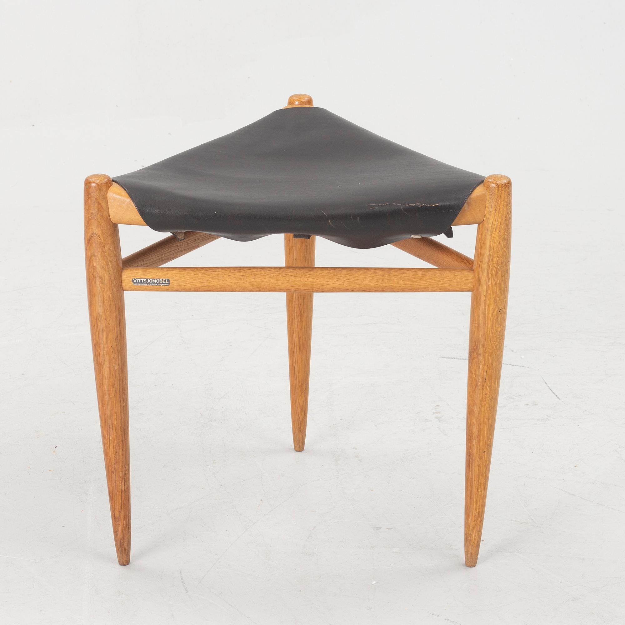 Östen Kristansson, stool, Vittsjö furniture, 1960s.