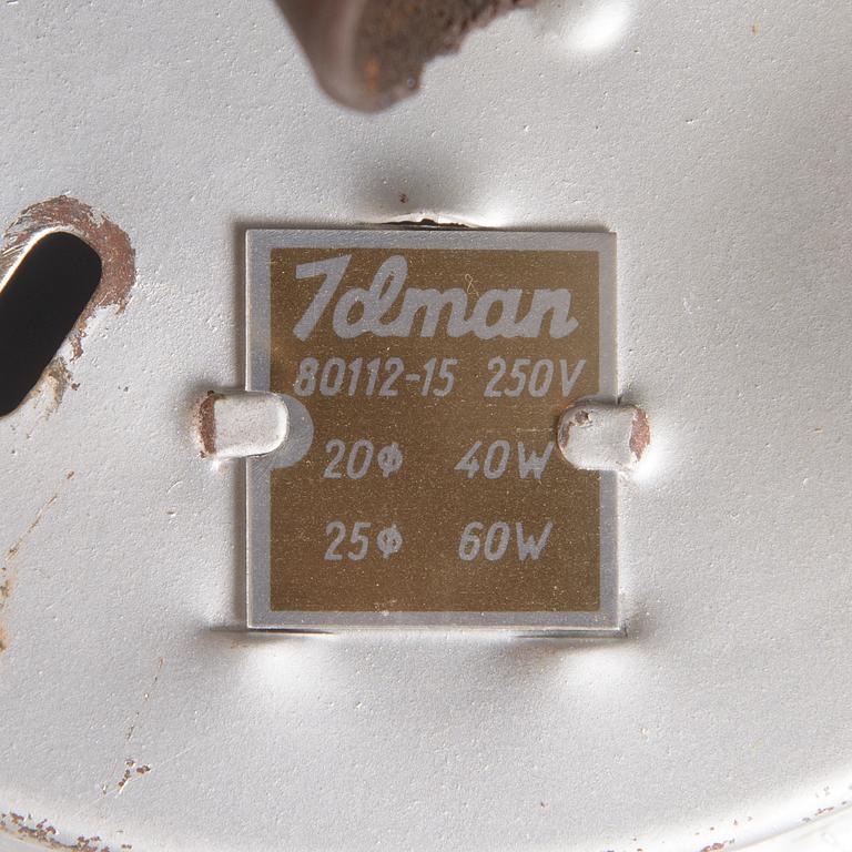 Kattovalaisimia/plafondeja/seinävalaisimia, 4 kpl, malli 80112-15, Idman 1950-luku.