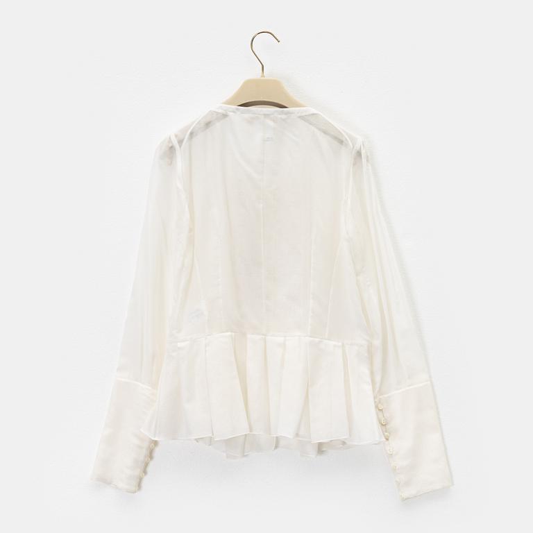 Chloé, a cotton and silk blouse size 36.