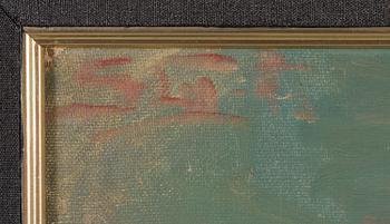 SIGRID GRANFELT, oil on canvas, laid on cardboard, signed.