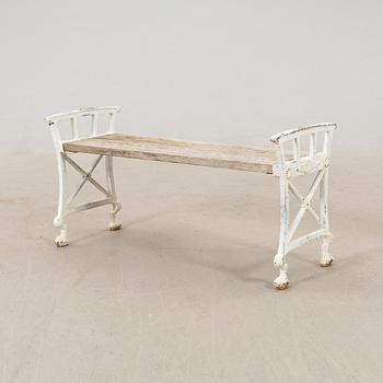 Folke Bensow, Garden Bench, "Park Bench no. 2", Näfveqvarn's factory, first half of the 20th century.