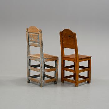STOLAR, 2 st, allmoge, 17/1800-tal.