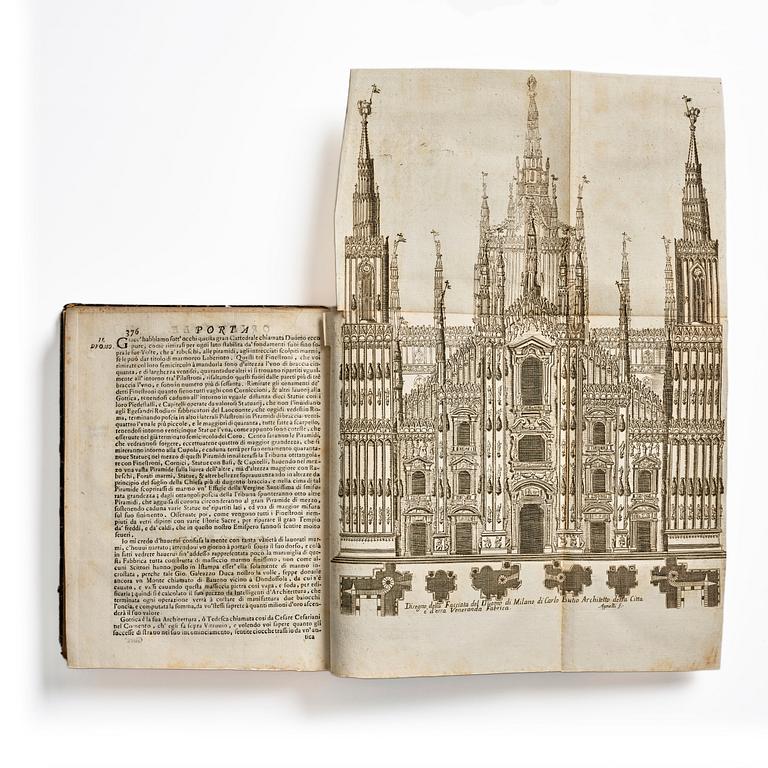 Description of Milano, 1714, with 8 folding engraved plates.