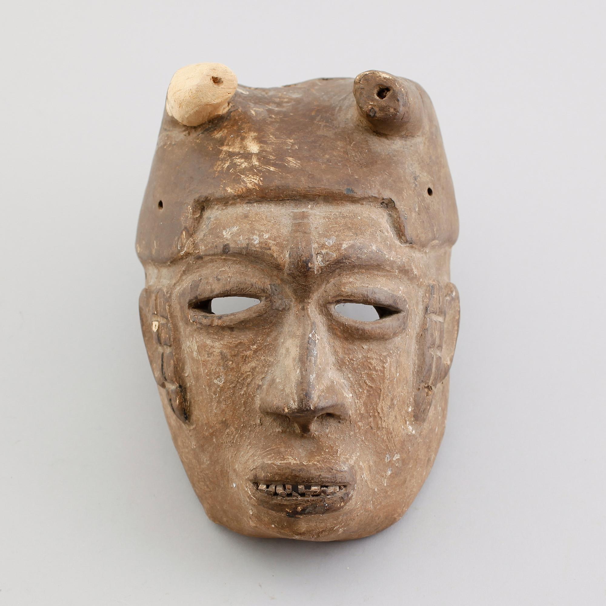 MASK, trä, sannolikt Afrika.