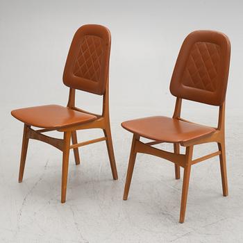 Matbord och sex stolar, 1960/70-tal.