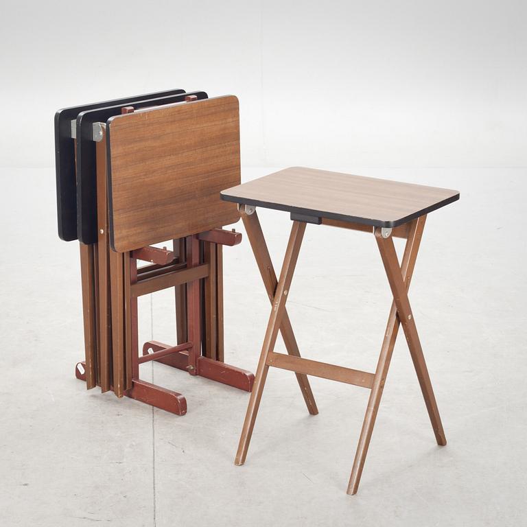 DRINKBORD, 4 st "Bantam table", 4 st. 1900-talets andra hälft.