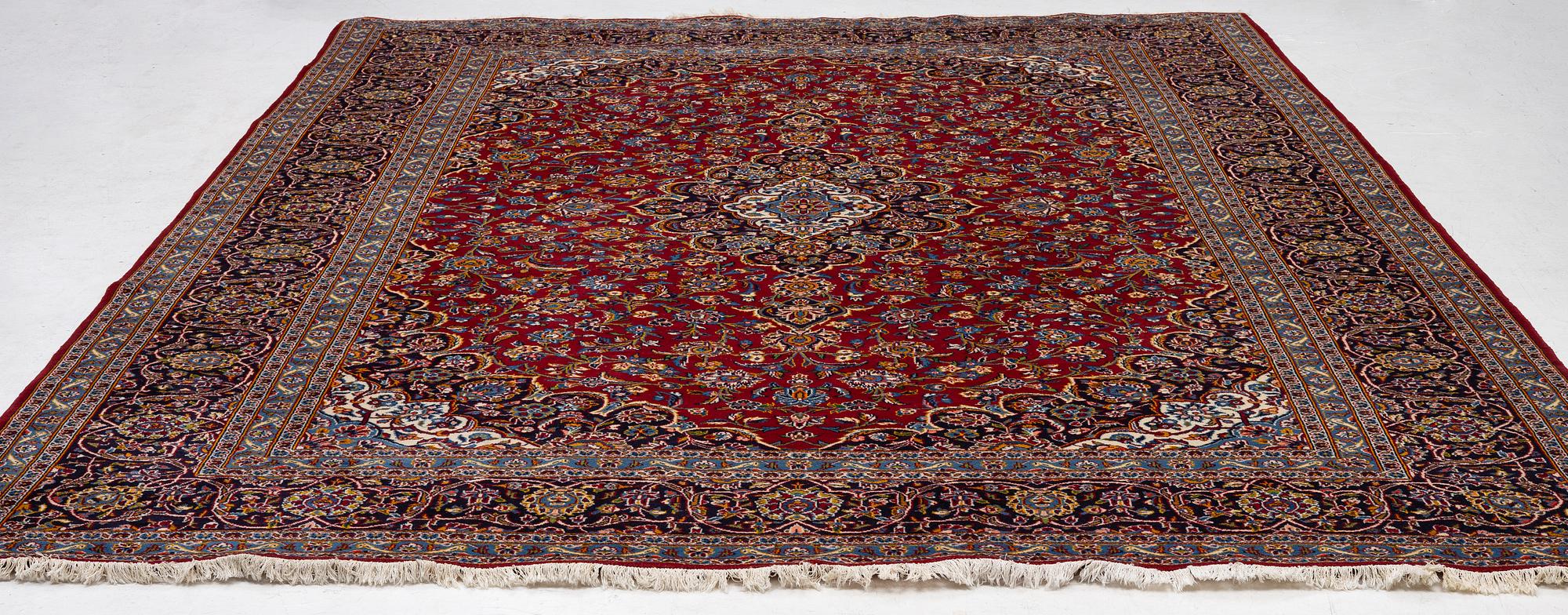 Carpet, Keshan, approx. 410 x 305 cm.