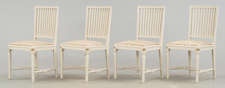 MATSALSGRUPP, 5 delar, gustaviansk stil, 1900-talets andra hälft.