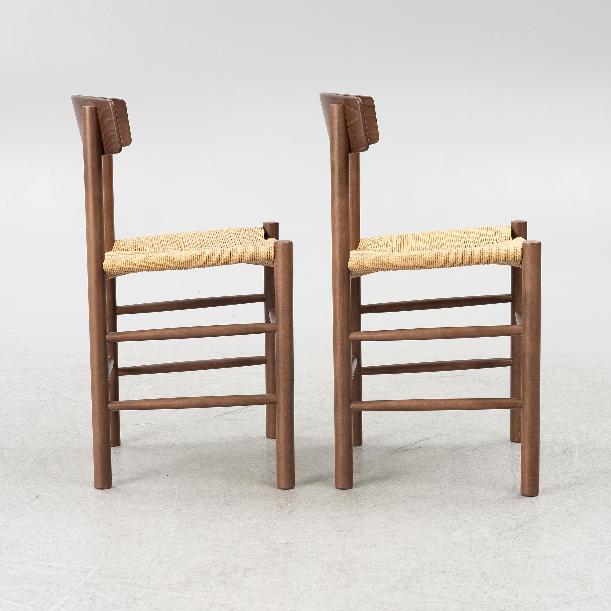 Børge Mogensen, stolar, ett par, "J39", Frediricia Furniture.